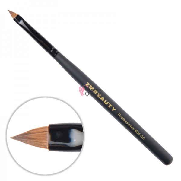 Pensula pentru acril 2M Black Beauty din par natural 04 OS